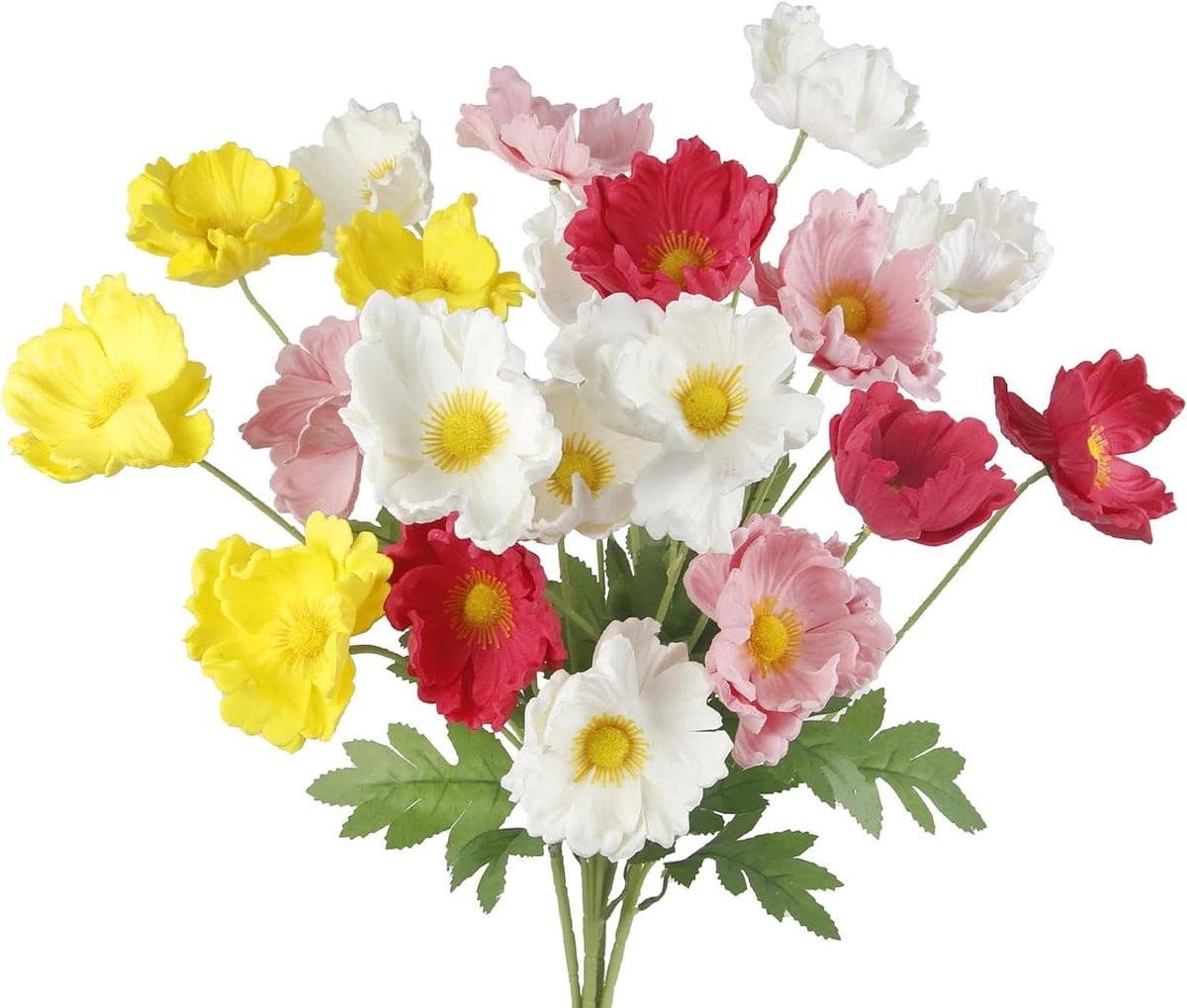 Kunstmatige Klaprozen Bloemen - Zijden Papaver voor Huisdecoratie - 60 cm Lengte