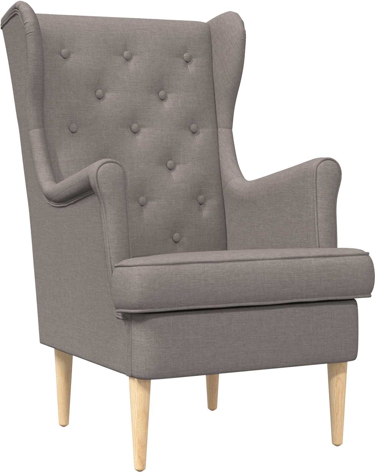 vidaXL Fauteuil Taupe Tissu