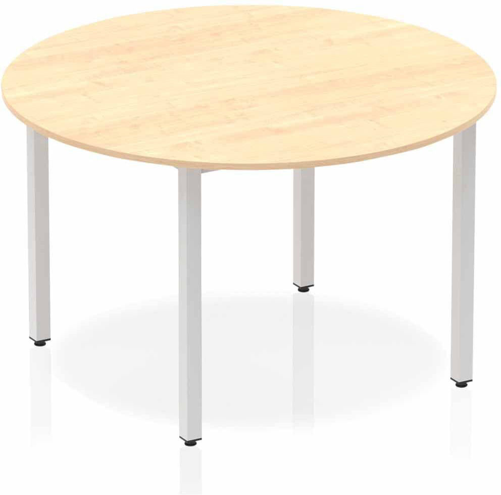 Latitude Run Kyvan 120 cm Circle Conference Table Maple 4