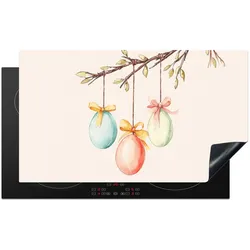 HERDABDECKPLATTE Osterkuchen - Schleife - Eier Glaskeramikkochfeldabdeckung 90x52 cm
