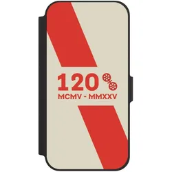 Nivocase Klapphülle für Apple iPhone 12 Handyhülle aus Kunst Leder NIVOflip schwarz 1. FSV Mainz 05 E.V. (Apple iPhone 12), Smartphone Hülle, Schwarz