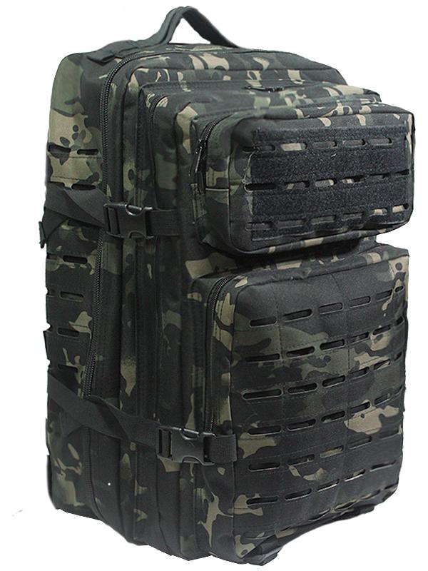 Taktischer Rucksack, 40 Liter, mit Molle-System (Lasergeschnitten) (BPT9-40), Tarnmuster
