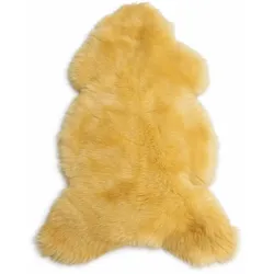 SCHAFFELL Premium Lammfell Natur ungeschoren weiche Wolle Medizinisch gegerbt ca. 125 cm