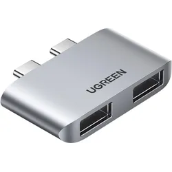 Ugreen USB-C 3.1 Gen2 auf USB 3.1 Mini Hub Adapter (USB-C), Dockingstation + USB Hub, Grau