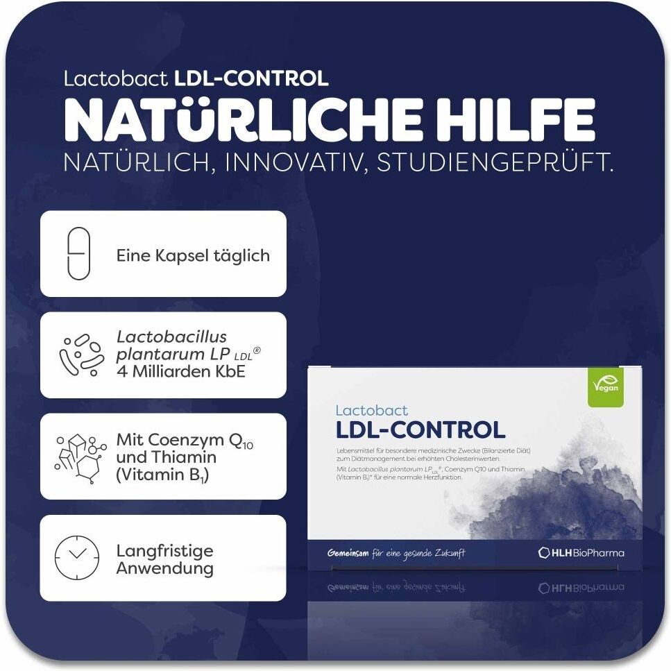 Lactobact LDL-Control magensaftresistente Kapseln 2x 2x90 St magensaftresistent