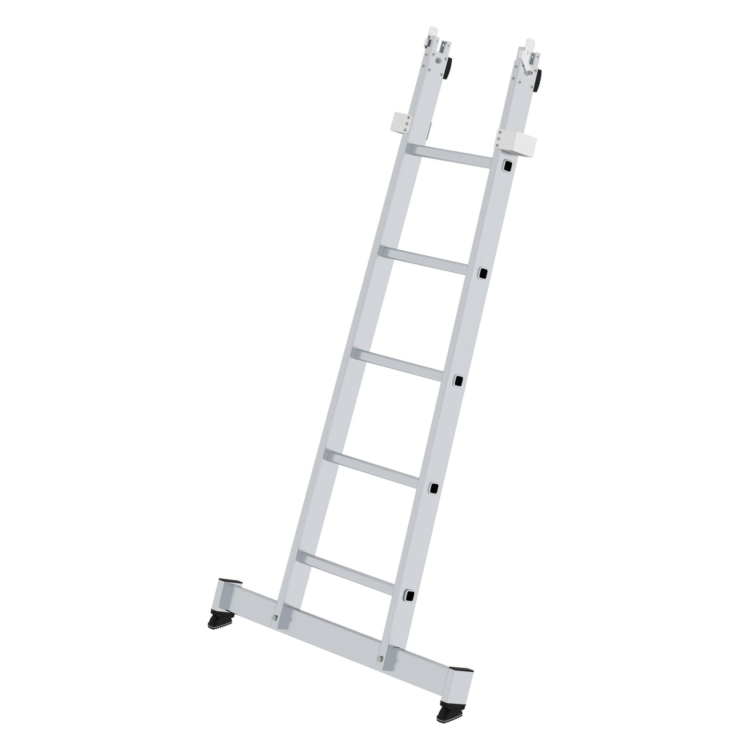 Munk Sprossen-Glasreinigerleiter Unterteil mit nivello-Traverse 5 Sprossen (Gerüst, 165 cm) (012005)
