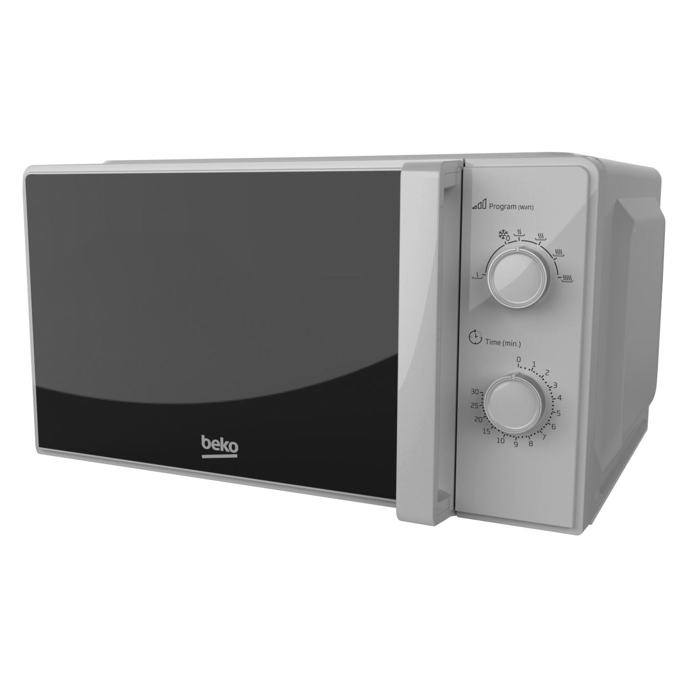 Beko MOC 20100 SFB si Mikrowelle 700W 20L 5Stufen Mechanischer Timer (20 l) (8911143200)