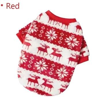 Uplifted Finds Soft Heart Print Flannel Pet Vest red 2xl