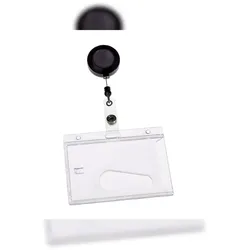 Kartenhalter Europel geschlossen 54x85mm mit Jojo  / 10 Stück, 121289