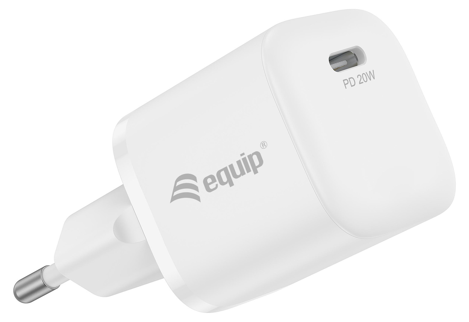 Equip 245520 oplader met 1 poort, 20W, 1x USB-C PD, wit