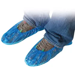Überziehschuhe 28509 Hygostar PE für Easy Box 100 Stück Polyethylen, leichte Qualität, wasserdicht, blau, 53 cm lang