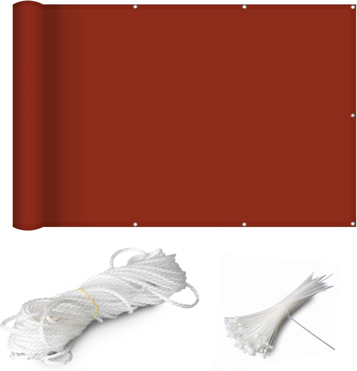 Grijs Balkonscherm voor Inkijkbescherming en Privacy - 70 x 900 cm