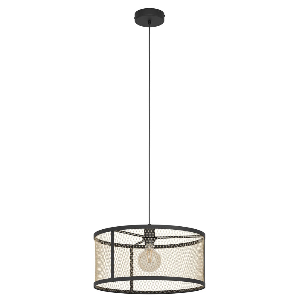 Eglo Dellow hanglamp voor de eetkamer - zwart met goud - Ø 45 cm