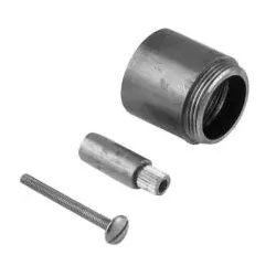Herzbach Unterputz-Verlängerung Logic 30mm, nicht kürzbar, für Dreilocharmatur, Edelstahl gebürstet