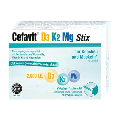 Cefavit D3 K2 Mg 2.000 I.e. Stix Granulat 36 St