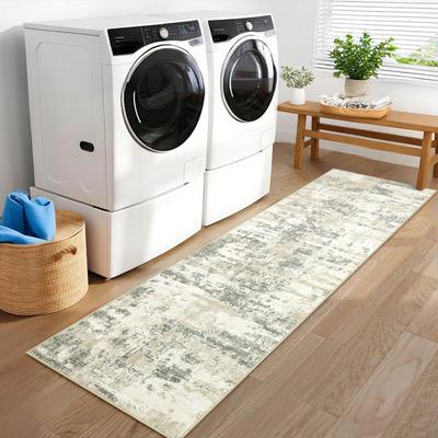 Garvee Modern Abstract Wash Distressed Area Rug