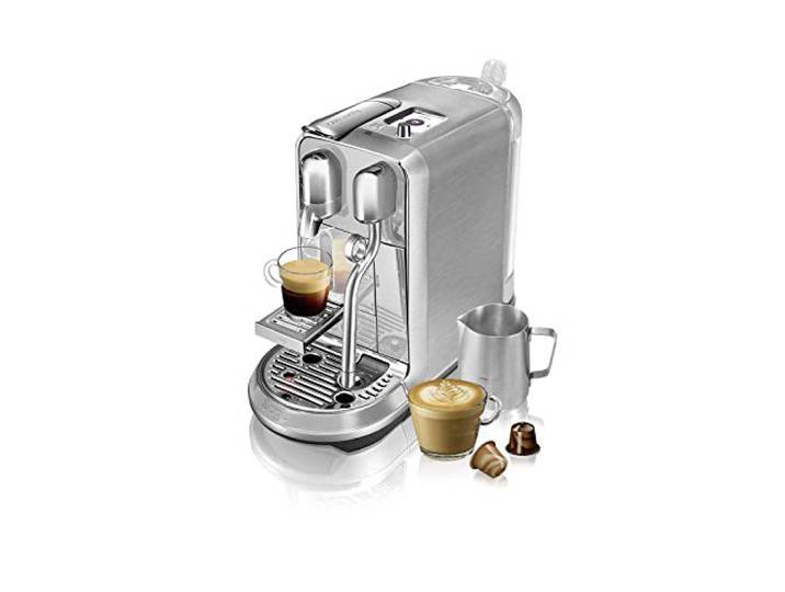Sage Nespresso SNE800BSS the Creatista Plus Kaffeekapselmaschine, Gebürstetes Edelstahl, Brushed Stainless Steel