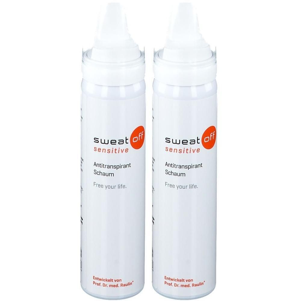 Sweat-Off sensitive Antitranspirant Schaum 2x 2x75 ml