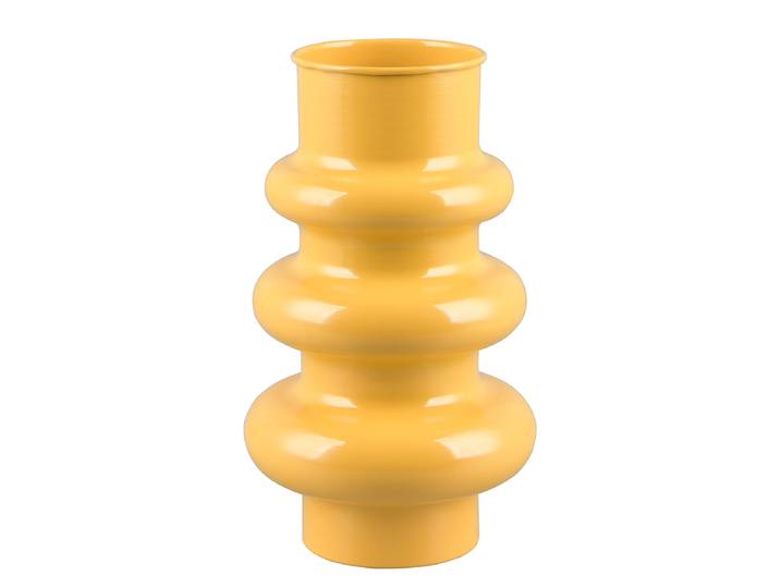 Vase Hoop 17 x 30 x 17cm Gelb/Gelb
