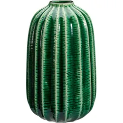 Vase RILLE (DH 17,70x29,30 cm) - grün - DH 17,70x29,30 cm