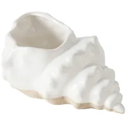 Vase SHELBY (BHT 11x8x15 cm) - weiß - BHT 11x8x15 cm