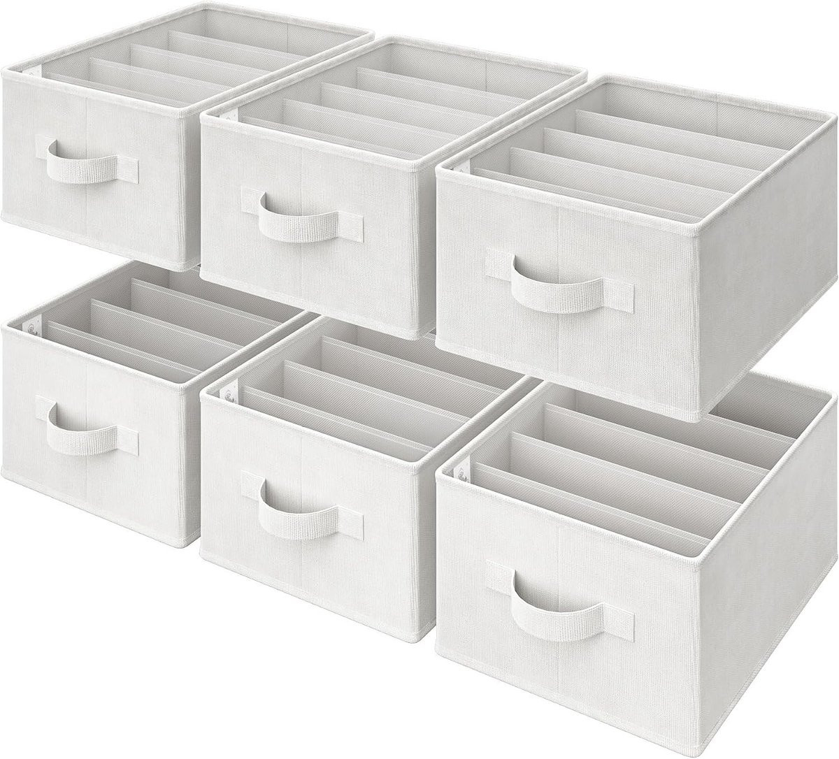 Set van 6 Kledingorganizers voor de Kledingkast - Efficiënte Opberging voor Kleding, Schoenen en Accessoires