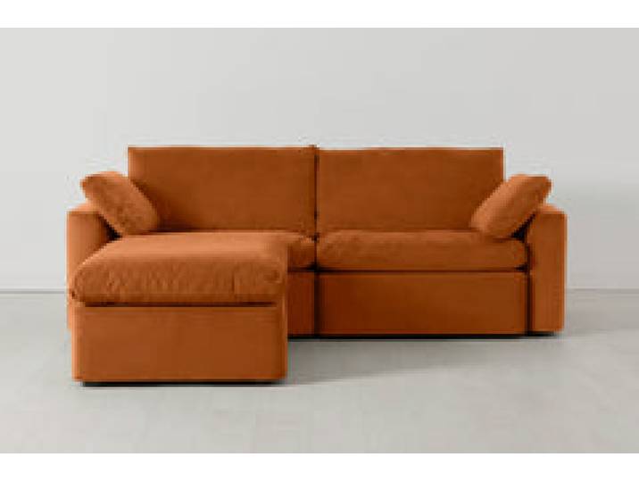 Model 13 Dreisitzer-Sofa mit Chaiselongue links, Bronze