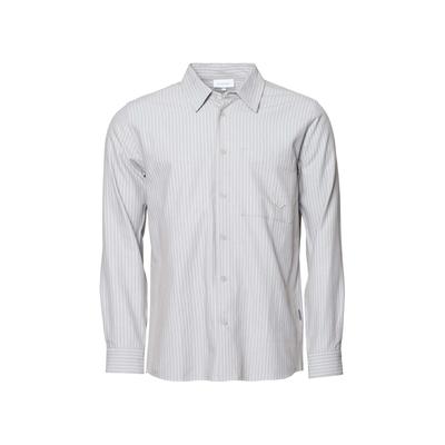 Langarmhemd KLEINIGKEIT "Kleinigkeit Gerd Knüller Shirt", Herren, Gr. M, US-Größen, grau (schwarz chocolate), 70% Baumwolle, 30% Lyocell, unifarben, normal, Hemden