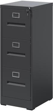 Kodotan sofa 3 Drawer File Cabinet with Lock Metal Vertical File Cabinet, A4 Legal/Letter Size Narrow File Cabinet Locked,Assembly Required