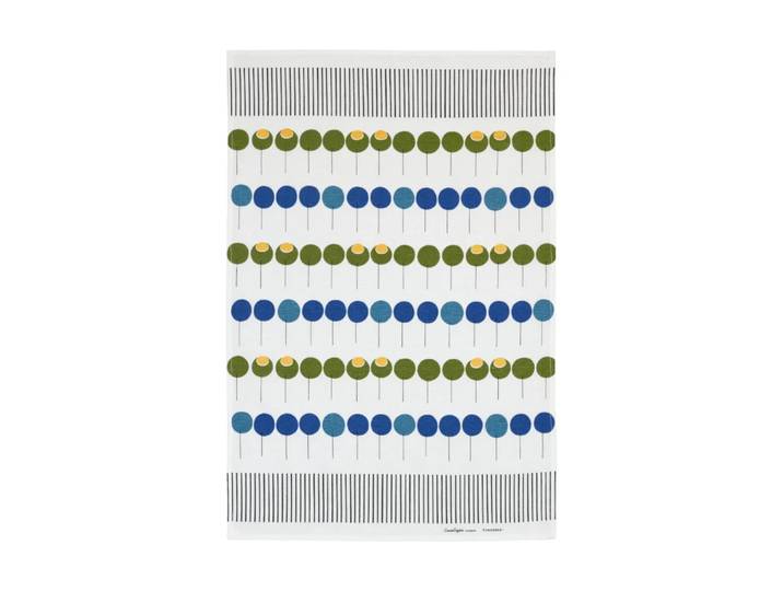 Almedahls Torchon Pinnebär 47x70 cm Bleu-vert