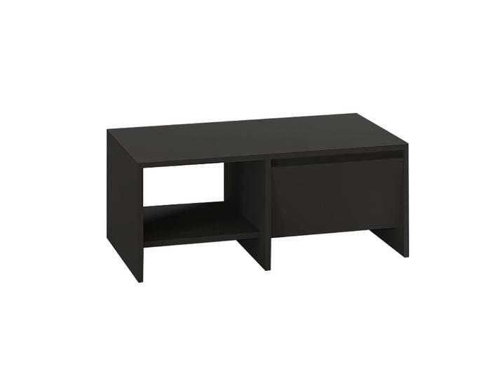 Table basse en bois Laris - 90 x 45 x 35 cm - Gris anthracite
