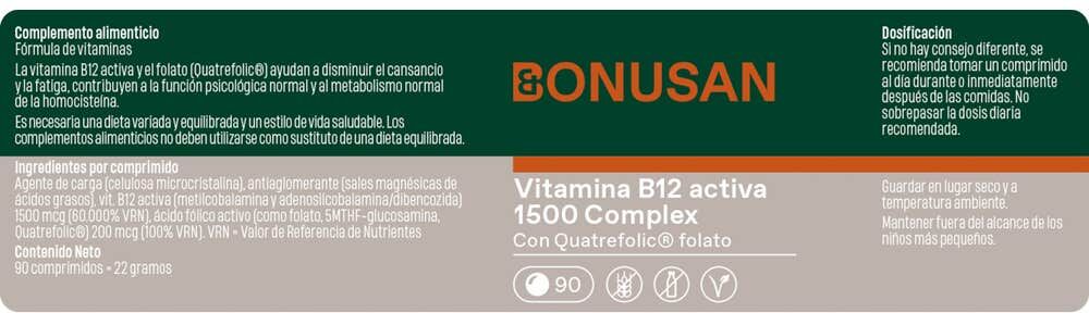 Bonusan Coenzima B12 Plus 90 comp