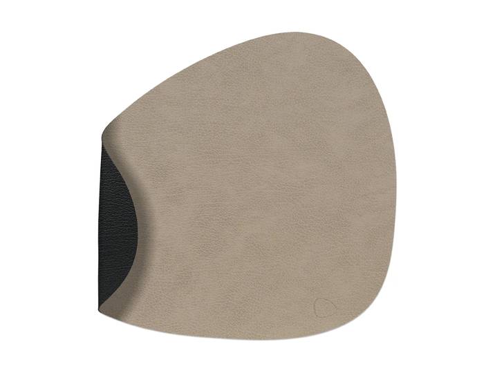 LIND DNA Set de Table Bull réversible curve L 1 pièce Warm grey-black