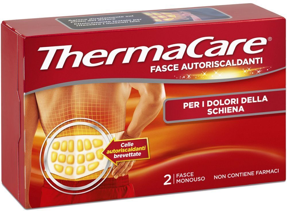 ANGELINI PHARMA ITALIA SpA Thermacare Fasce Autoriscaldanti - Schiena, Confezione da 2, Rilassamento Terapeutico