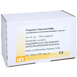 Troponin I mit Puffer Testkassetten 5 St