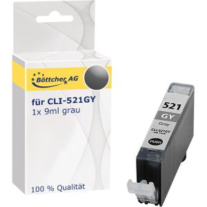 kompatibel für Canon CLI-521GY 9ml grau