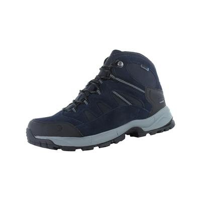 Wanderschuh HI-TEC "Bandera Lite Mid", Herren, Gr. 45, blau (sky captain), Obermaterial: 50% Rindsleder Leather cow. 50% Lammleder LEL., Schuhe Wanderschuh