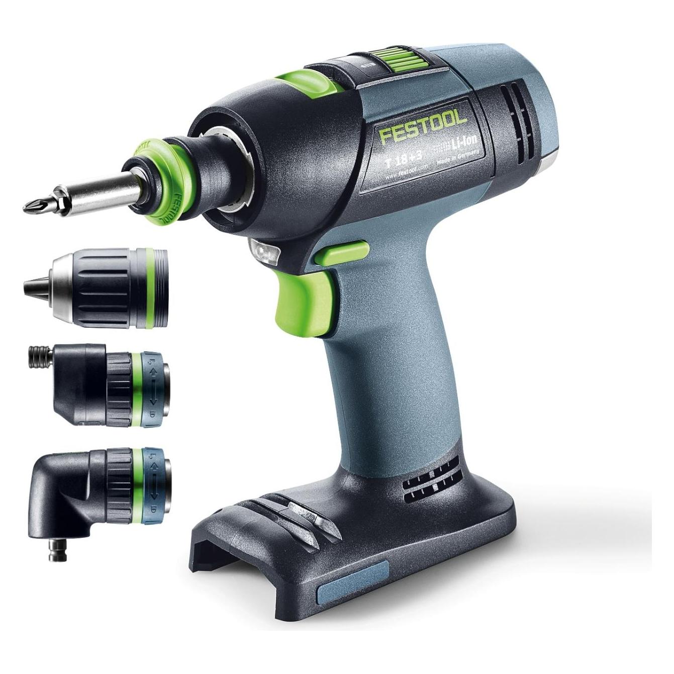Festool Akku-Bohrschrauber T18+3 Basic-Set (Bohrschrauber) (578828)