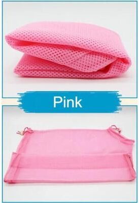 Uplift Picks Breathable Mesh Cat Grooming Bath Bag For Nail Trimming Washing And Restraint pink
