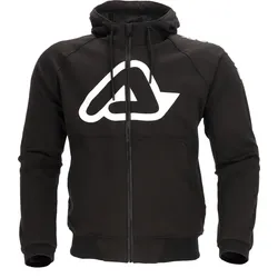 Acerbis Fly Hoodie, Textiljacke - Schwarz/Weiß - M