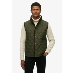 Superdry für Herren. M5012273A Gesteppte Kombiweste grün (L), Lässig, Polyester
