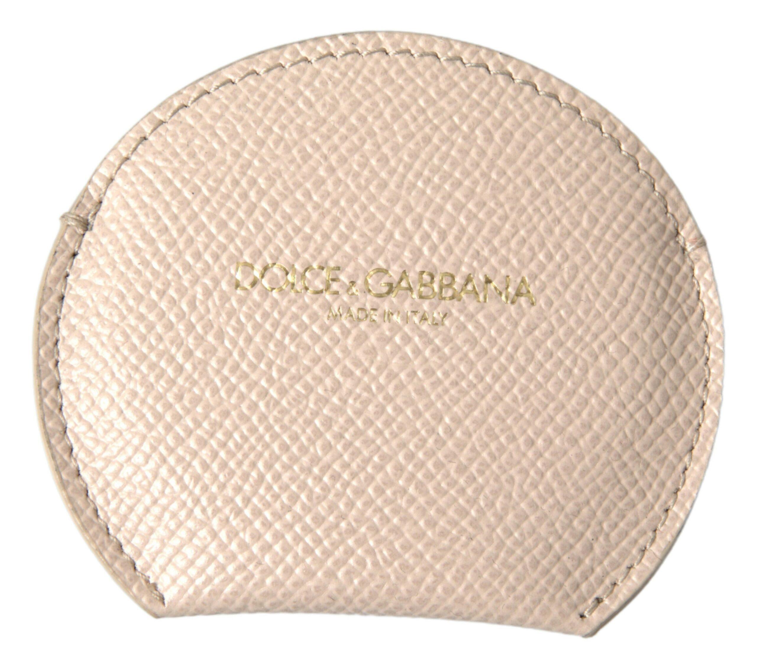 Halve Maan Muntentas Beige Leer