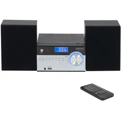 Camry CR 1173 Mini HiFi Anlage mit CD Player, Schwarz