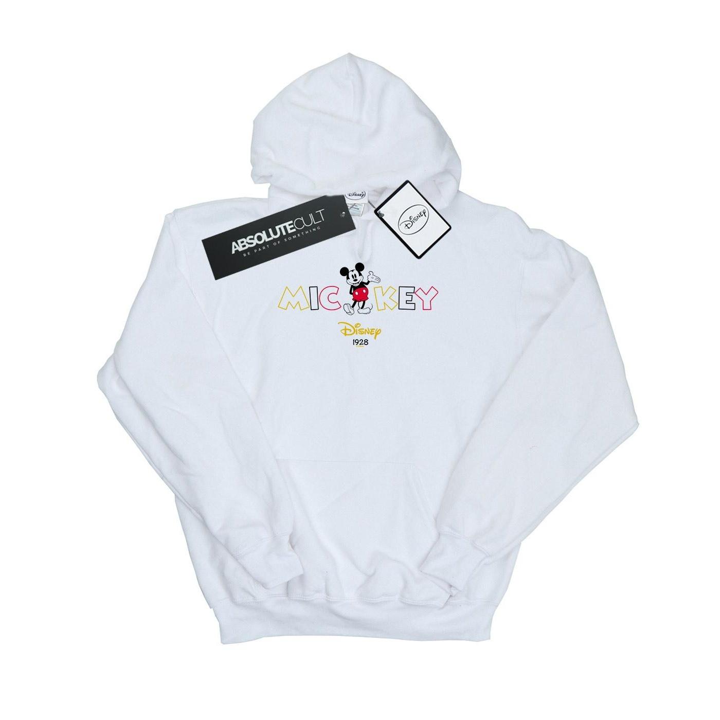 Disney Heren Mickey Mouse 1928 Hoodie (Wit)