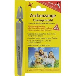 Zeckenzange Chirurgenstahl Geriffelt 1 ST
