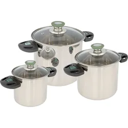 Bo-Camp Elegance Compact Edelstahl Kochtopf Set 3-tlg.