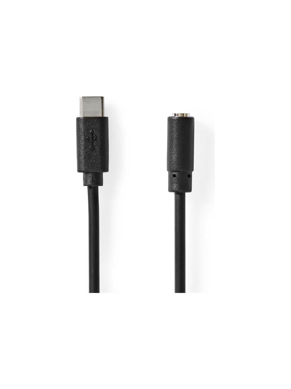 Nedis USB-C to headphone jack adapter - 1 m