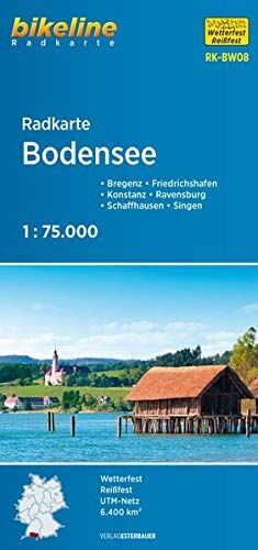 Esterbauer Verlag - Radkarte Bodensee (RK-BW08): Bregenz – Friedrichshafen – Konstanz – Lindau – Schaffhausen – Singen, 1:75.000, wetterfest/reißfest, GPS-tauglich mit UTM-Netz (Bikeline Radkarte) - Preis vom 10.10.2026 11:48:34 h