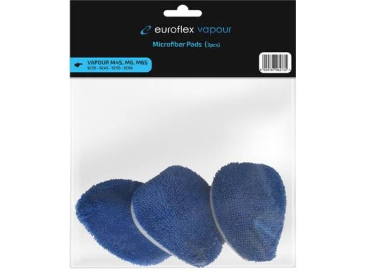 Euroflex - Lingettes Et Serpillères Microfibre Lavables X3 Balai Vapeur M6