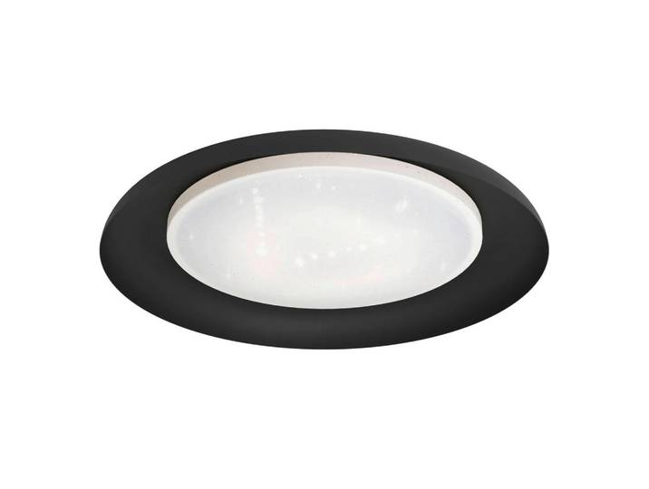 Eglo Deckenleuchte, Schwarz, Weiss, Metall, Kunststoff, rund, 6 cm, Lampen & Leuchten, Innenbeleuchtung, Deckenlampe, Deckenlampen